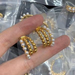 Celine Earring NO:Y144439 Material:copper+18k gold