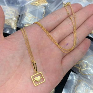 Celine Necklace NO:Y134028 Material:copper+18k gold