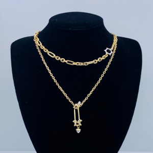 Alexander mcqueen Necklace NO:Y173118 Material:copper+18k gold