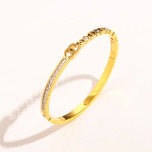 Chanel Bangle 17cm NO:E0304 Material:Stainless