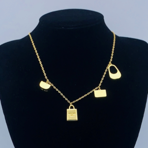 Celine Necklace NO:Y173817 Material:copper+18k gold