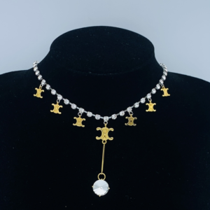 Celine Necklace NO:Y163359 Material:copper+18k gold