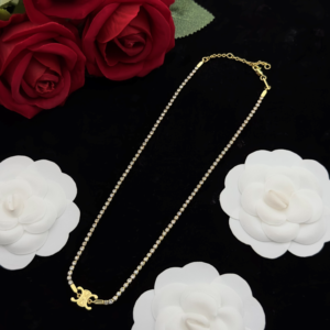 Celine Necklace NO:Y149395-1 Material:copper+18k gold