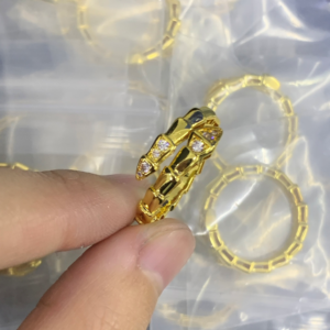 Bvlgari Ring NO:Y193370 Material:copper+18k gold