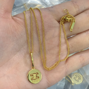 Celine Necklace NO:Y121978 Material:copper+18k gold