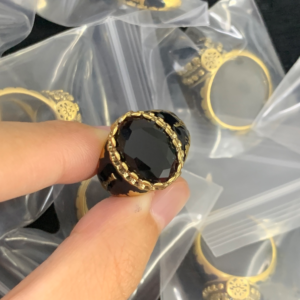 Alexander mcqueen Ring NO:Y177940 Material:copper+18k gold