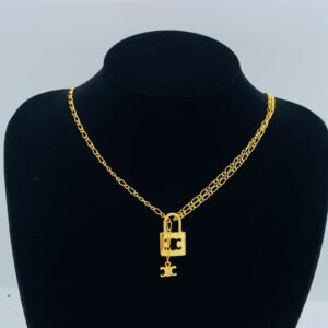 Celine Necklace NO:Y222875 Material:copper+18k gold
