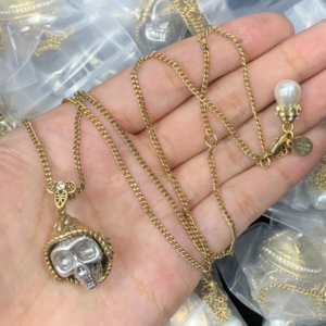Alexander mcqueen Necklace NO:Y148763 Material:copper+18k gold