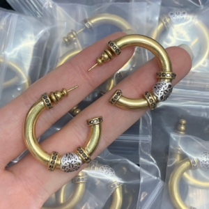 Alexander mcqueen Earring NO:Y145291 Material:copper+18k gold