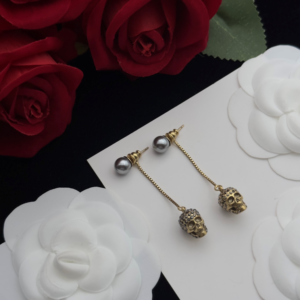 Alexander mcqueen Earring NO:Y144221-1 Material:copper+18k gold
