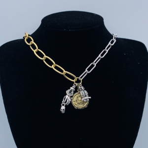 Alexander mcqueen Necklace NO:Y174981 Material:copper+18k gold