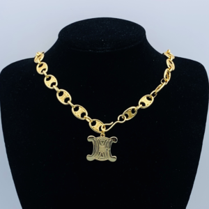 Celine Necklace NO:Y169874 Material:copper+18k gold