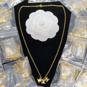 Celine Necklace NO:Y143539 Material:copper+18k gold