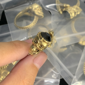 Alexander mcqueen Ring NO:Y172912 Material:copper+18k gold
