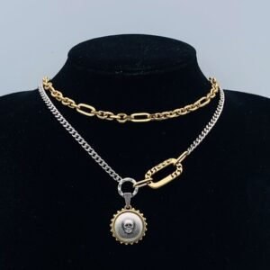 Alexander mcqueen Necklace NO:Y167219 Material:copper+18k gold