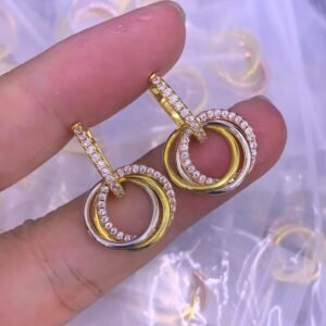 Cartier Earring NO:Y219938 Material:copper+18k gold