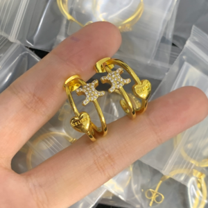 Celine Earring NO:Y177747 Material:copper+18k gold