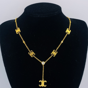 Celine Necklace NO:Y179165 Material:copper+18k gold