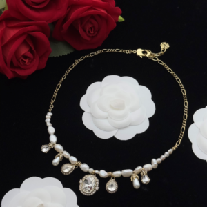 Alexander mcqueen Necklace NO:Y144193-1 Material:copper+18k gold