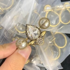 Alexander mcqueen Ring NO:Y172757 Material:copper+18k gold