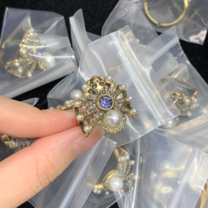 Alexander mcqueen Ring NO:Y144168 Material:copper+18k gold