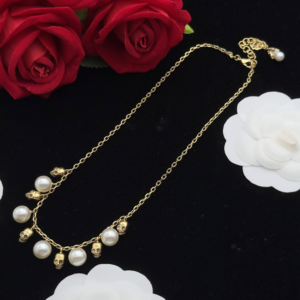 Alexander mcqueen Necklace NO:Y145621 Material:copper+18k gold
