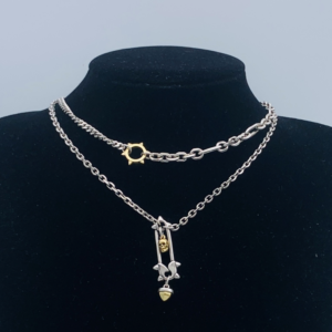 Alexander mcqueen Necklace NO:Y168220 Material:copper+18k gold