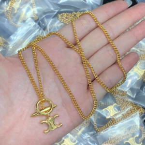 Celine Necklace NO:Y140869 Material:copper+18k gold