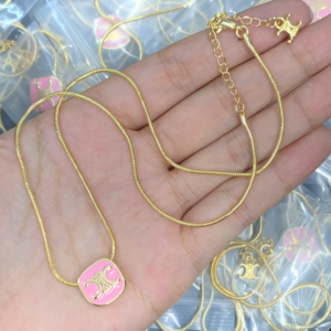 Celine Necklace NO:Y152019 Material:copper+18k gold
