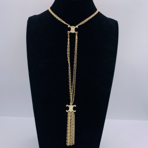 Celine Necklace NO:Y177859 Material:copper+18k gold