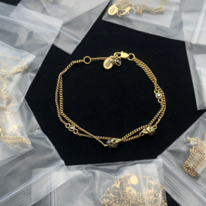 Alexander mcqueen Bracelet NO:Y172707 Material:copper+18k gold