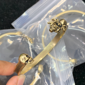 Alexander mcqueen Bangle NO:Y151621 Material:copper+18k gold
