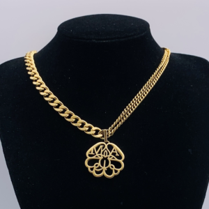 Alexander mcqueen Necklace NO:Y186183 Material:copper+18k gold
